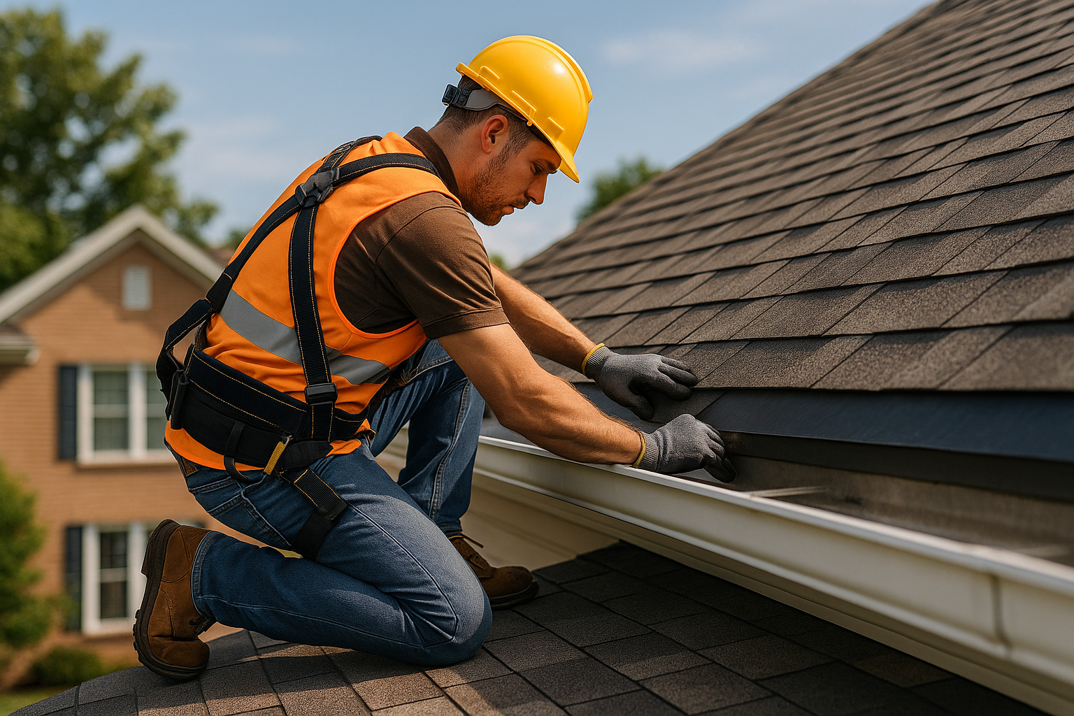 Editorial illustration depicting best roofing materials savannah hurricane season